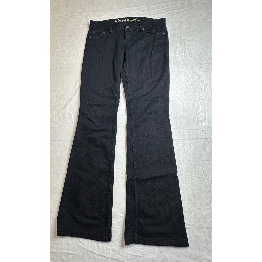 Juicy Couture The Cali Jeans Womens 30 Dark Wash Flare Denim JGMU 8895 USA Made
